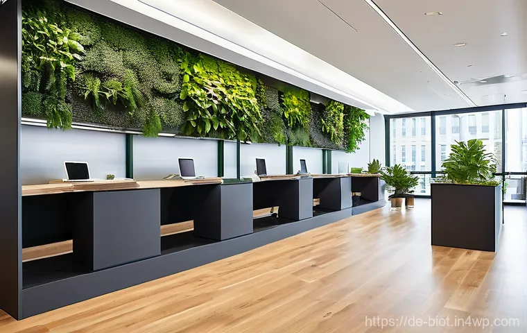 바이오필릭 디자인을 위한 진화하는 정책 - **A serene and inviting home interior designed with biophilic principles.** The space features abund...